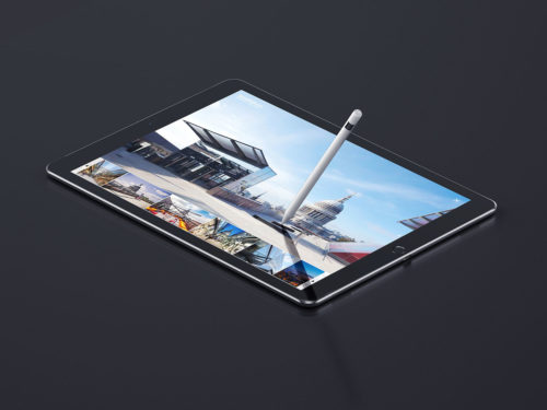 An ipad screen featuring a page from the Sidell Gibson site